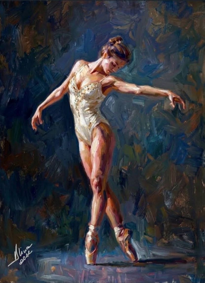 ArteDiAlina.com painting: Balance and Grace